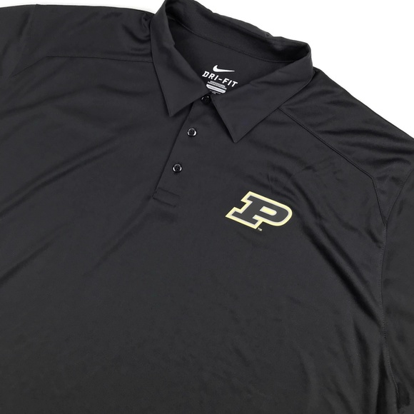 Nike Purdue Boilmakers Dri Fit Polo Shirt Sz XXL - Picture 2 of 8